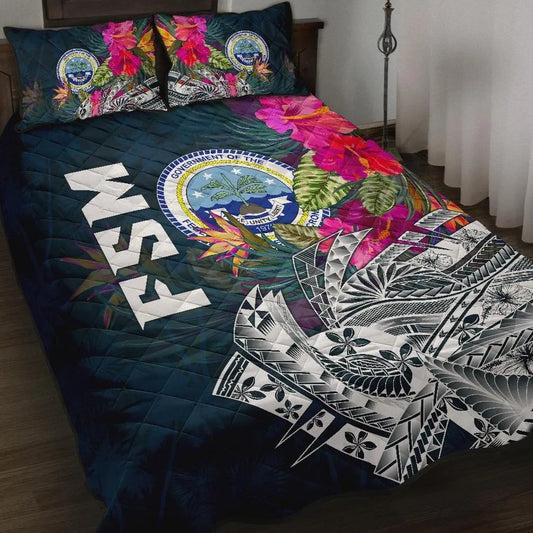 Federated States Of Micronesia Quilt Bed set - Summer Vibes