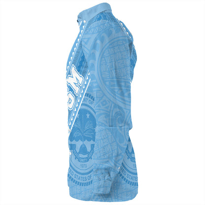 Federated States Of Micronesia Long Sleeve Shirt Flag And Coat Of Arms