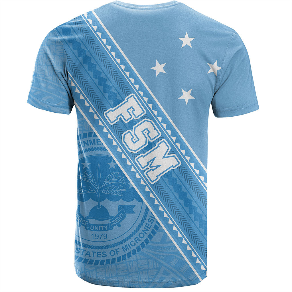 Federated States Of Micronesia T-Shirt Flag And Coat Of Arms