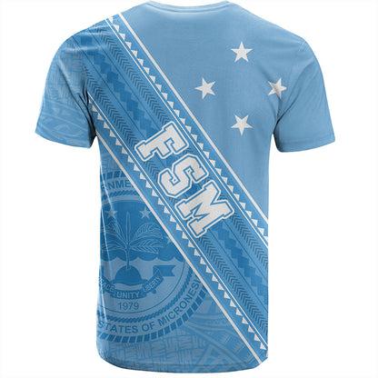 Federated States Of Micronesia T-Shirt Flag And Coat Of Arms