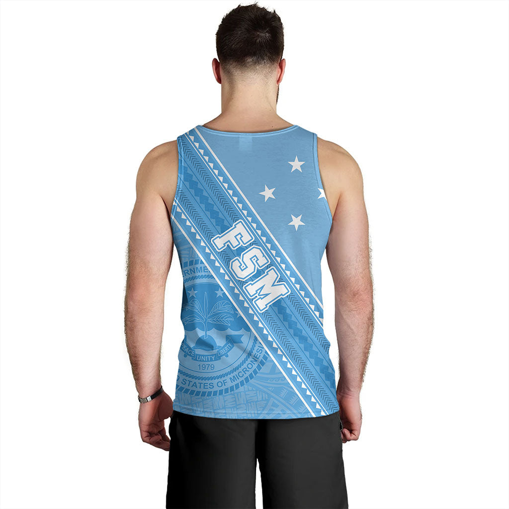 Federated States Of Micronesia Tank Top Flag And Coat Of Arms