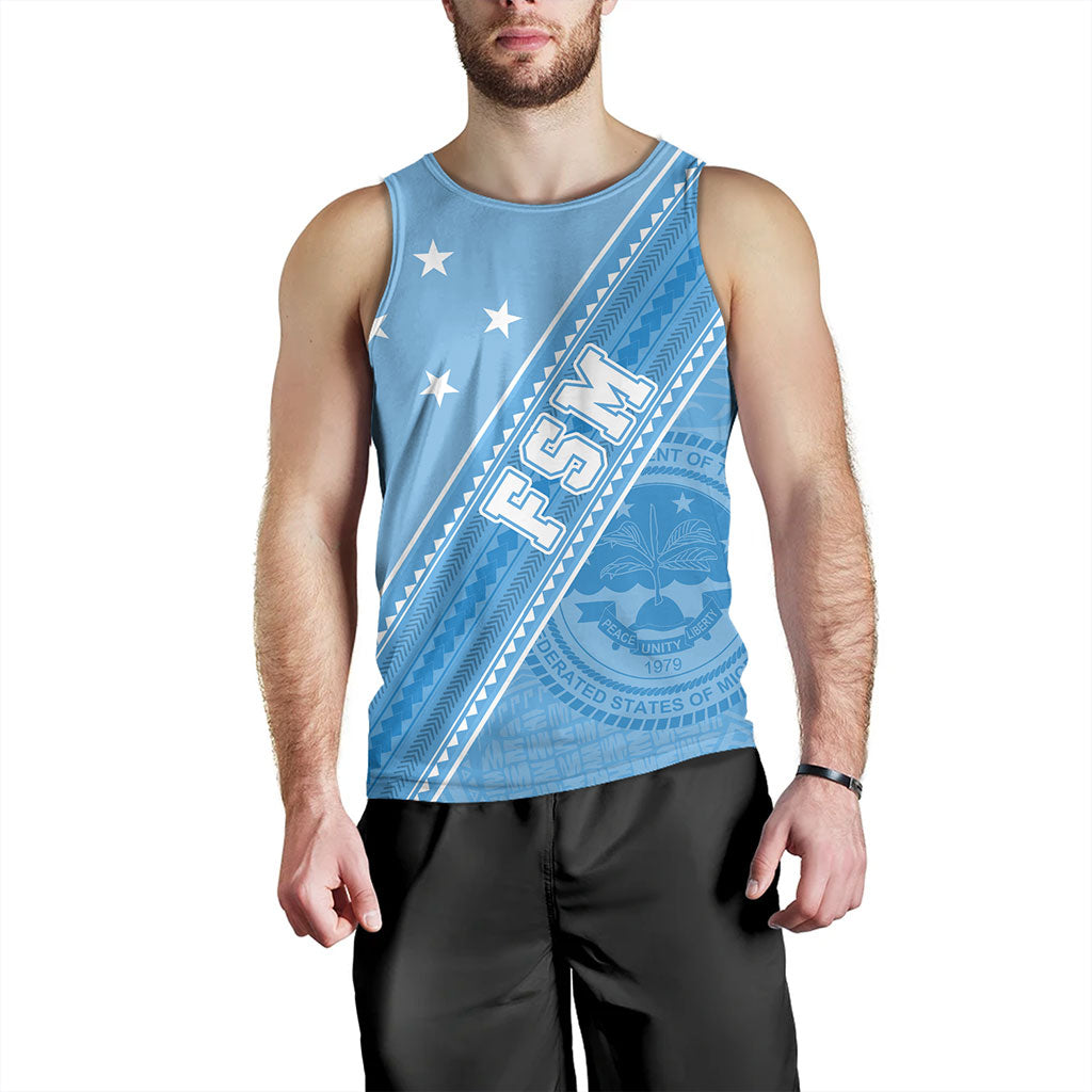 Federated States Of Micronesia Tank Top Flag And Coat Of Arms