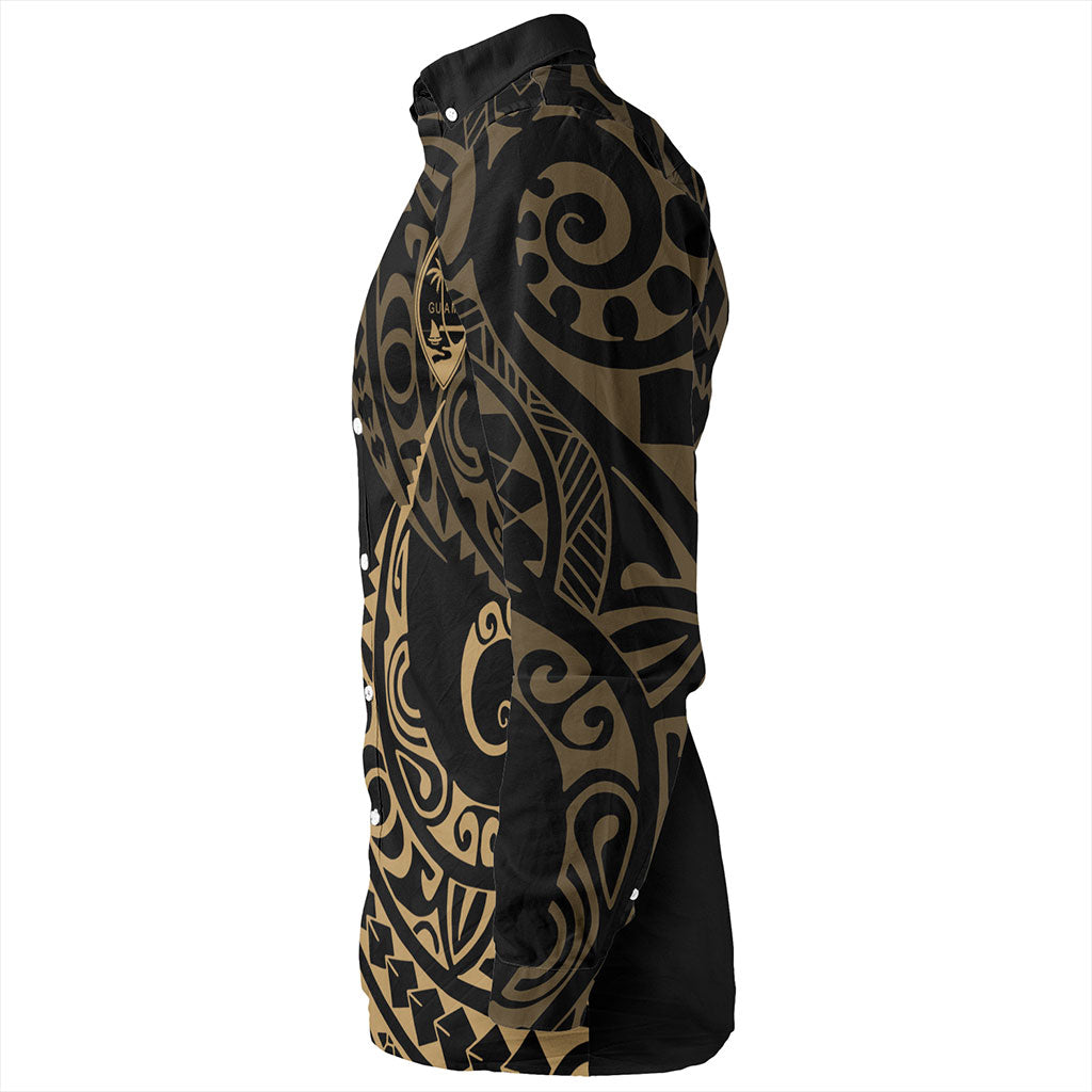 Guam Long Sleeve Shirt Kakau Style Ver.1