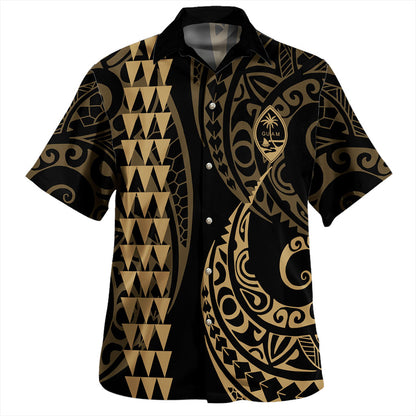 Guam Hawaiian Shirt Kakau Style Ver.1