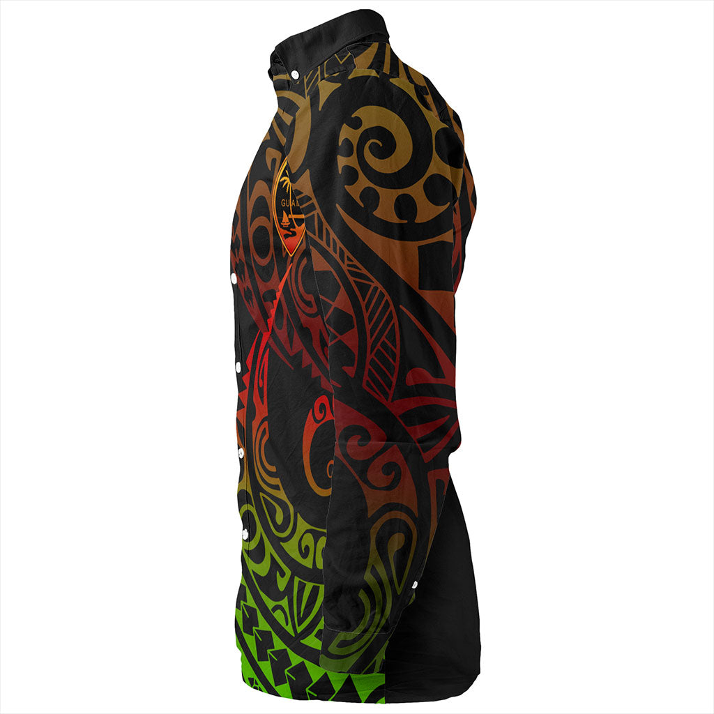 Guam Long Sleeve Shirt Kakau Style