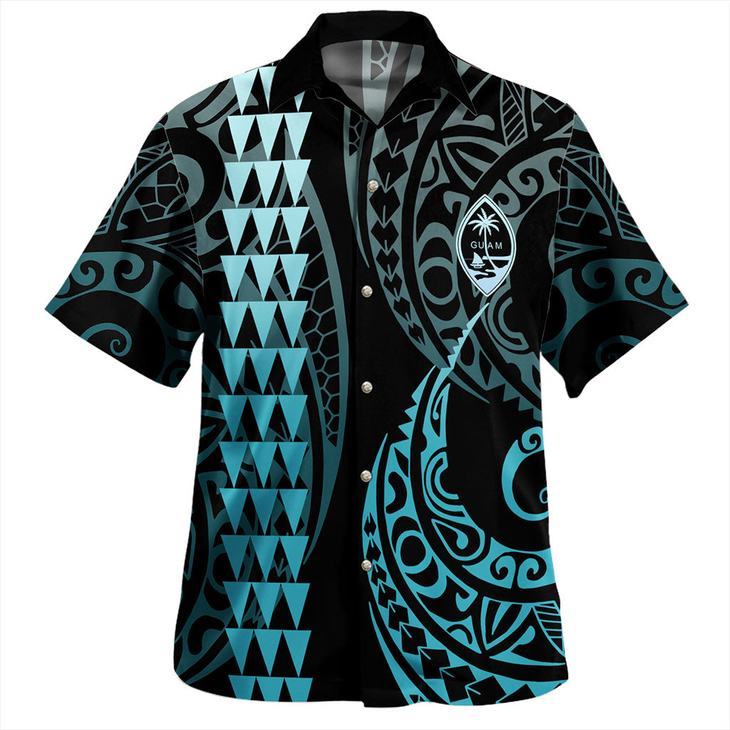 Guam Hawaiian Shirt Kakau Style Ver.1