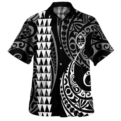 Guam Hawaiian Shirt Kakau Style Ver.1