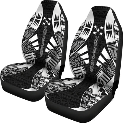 Gambier Islands Car Seat Covers - Polynesian Tattoo Black