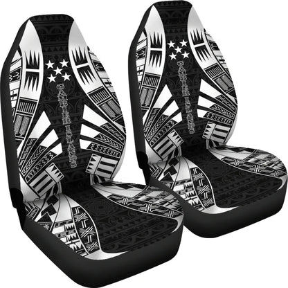 Gambier Islands Car Seat Covers - Polynesian Tattoo Black