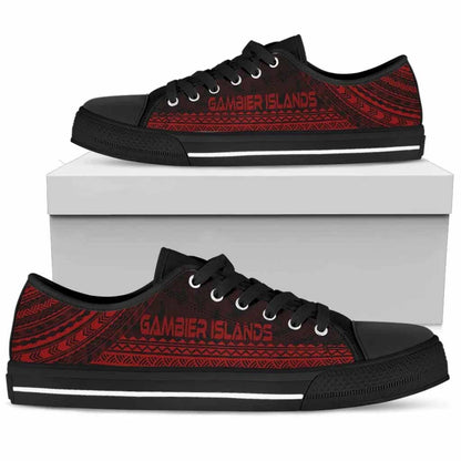 Gambier Islands Low Top Shoes - Polynesian Red Chief Version