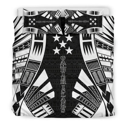 Gambier Islands Duvet Cover Set - Polynesian Tattoo