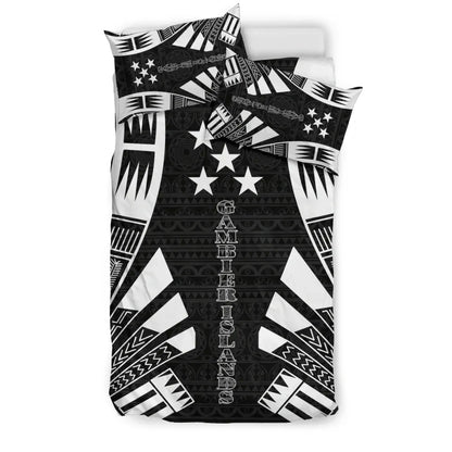 Gambier Islands Duvet Cover Set - Polynesian Tattoo
