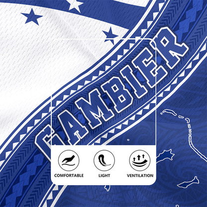 Gambier Islands Rugby Jersey Flag And Coat Of Arms