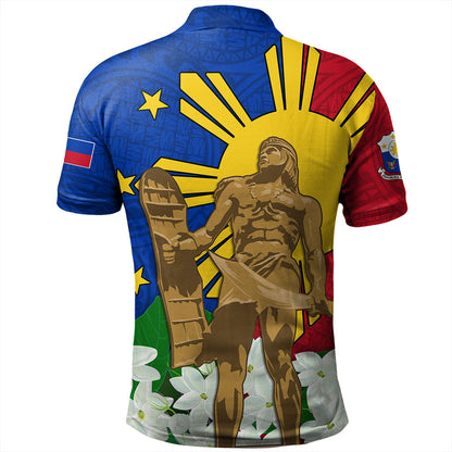 Philippines Filipinos Polo Shirt Polynesian Tattoo Flag And Coat Of Arms