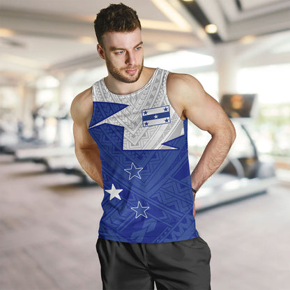 Gambier Islands Tank Top Polynesian Tattoo Flag And Coat Of Arms
