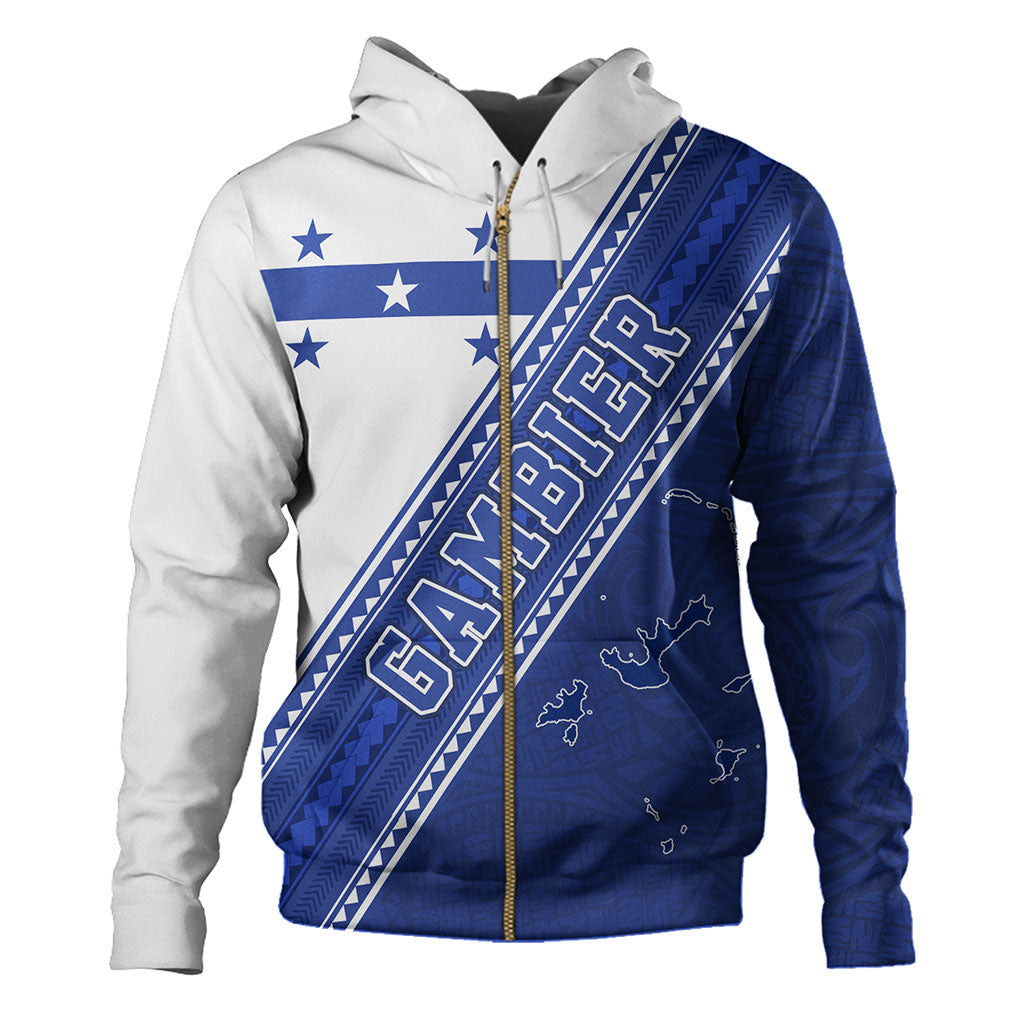 Gambier Islands Hoodie Flag And Coat Of Arms