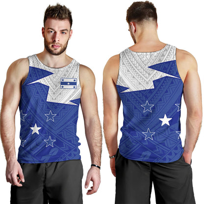 Gambier Islands Tank Top Polynesian Tattoo Flag And Coat Of Arms