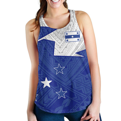 Gambier Islands Women Tank Polynesian Tattoo Flag And Coat Of Arms