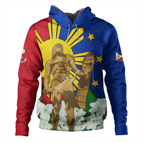 Philippines Filipinos Hoodie Lapu-Lapu Hero With Sampaguita Flower