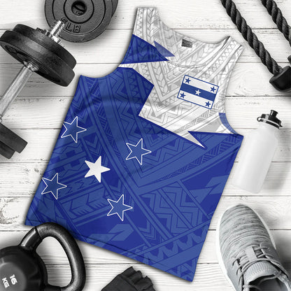 Gambier Islands Tank Top Polynesian Tattoo Flag And Coat Of Arms