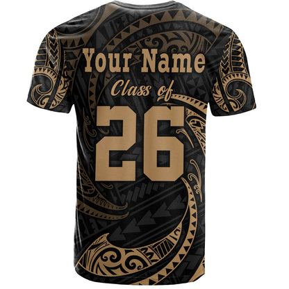 Hawaii T-Shirt Custom Class Of 2026 Tribal Wave