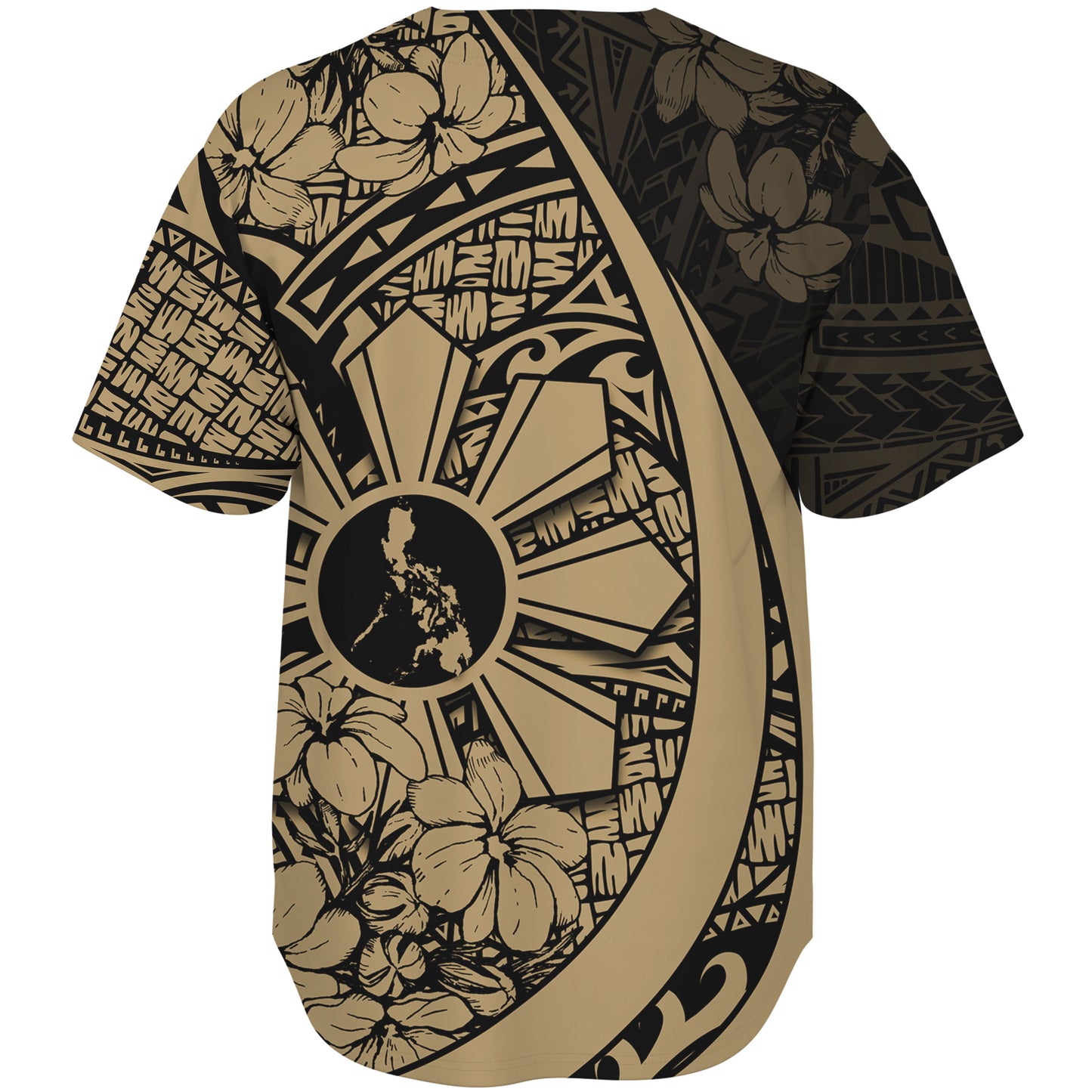 Philippines Filipinos Baseball Shirt Custom National Sampaguita Flower Symbols Style