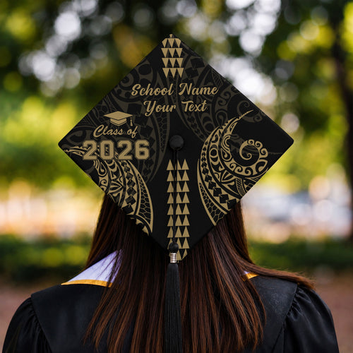 Hawaii Graduation Cap Custom Class 2026 Of Kakau Style