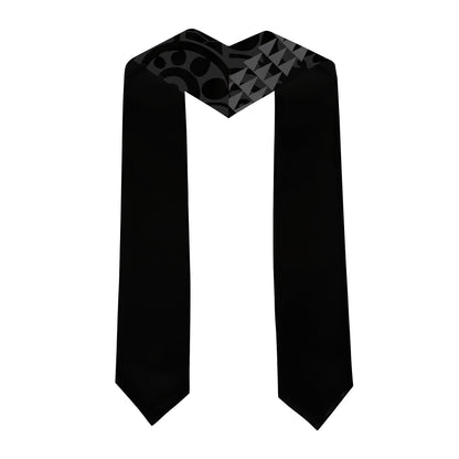Cook Islands Graduation Stole Custom Class 2026 Tribal Kakau Style
