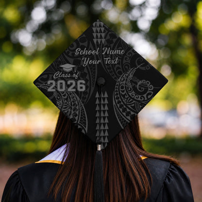 Hawaii Graduation Cap Custom Class 2026 Of Kakau Style
