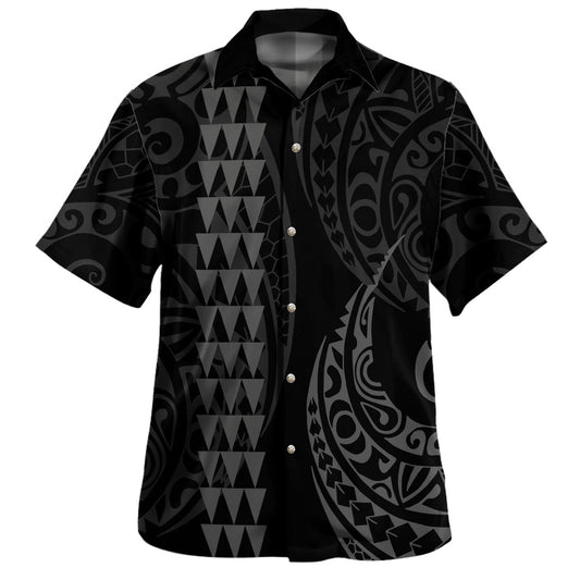 Hawaii Hawaiian Shirt Polynesia Kakau Style