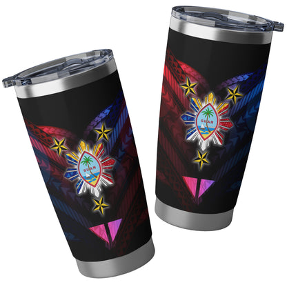 Philippines Filipinos Guam Seal With Philippines Sun And Stars Tumbler