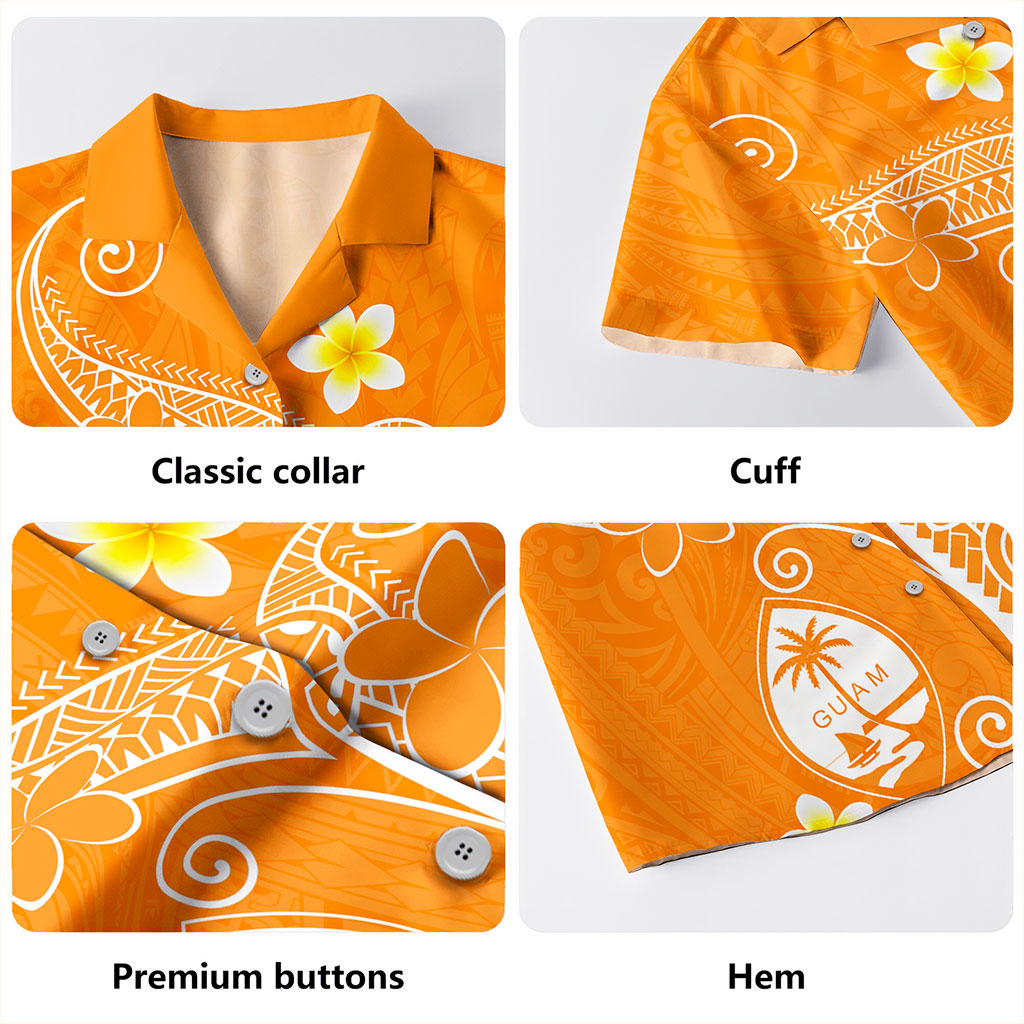 Guam Hawaiian Shirt Polynesia Floral Tribal Ver.1