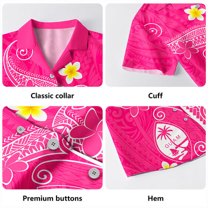 Guam Hawaiian Shirt Polynesia Floral Tribal Ver.1
