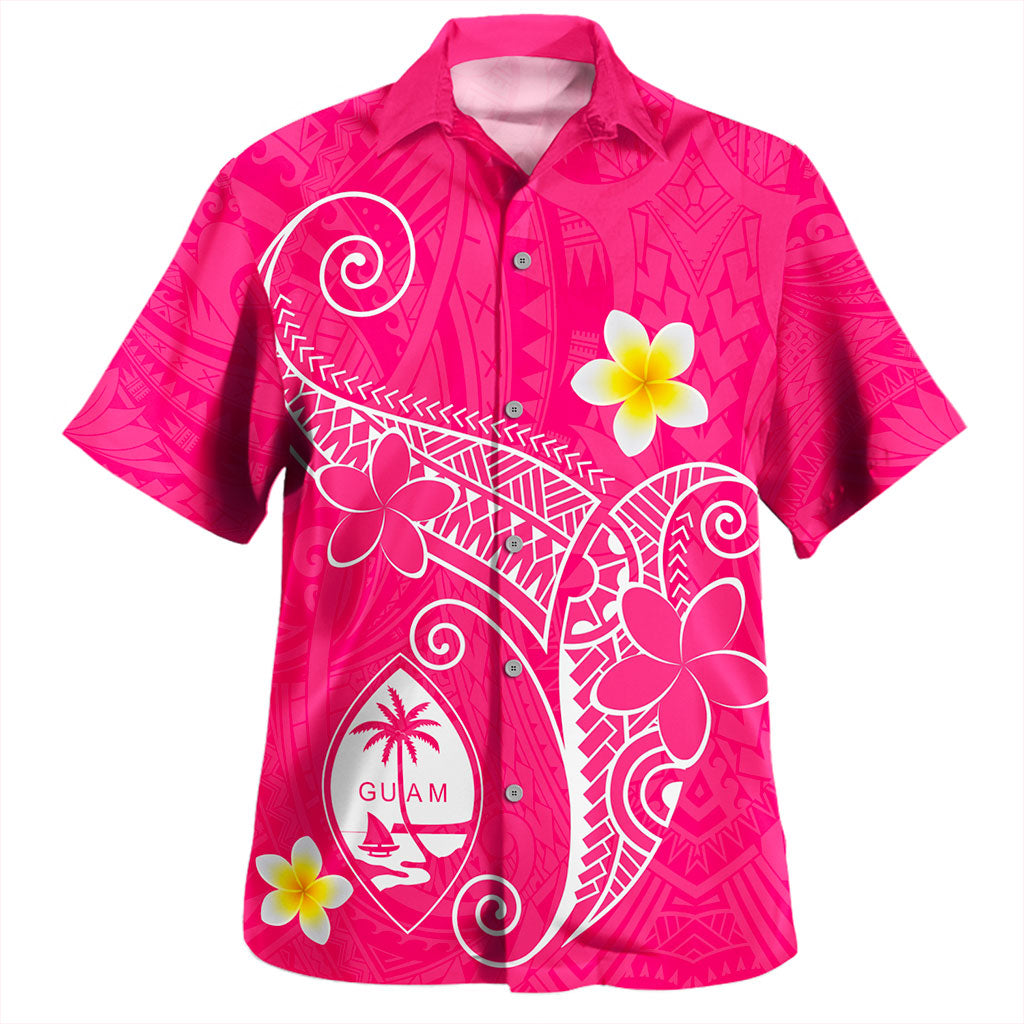 Guam Hawaiian Shirt Polynesia Floral Tribal Ver.1