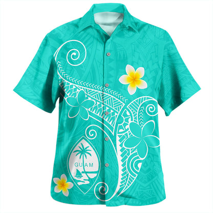 Guam Hawaiian Shirt Polynesia Floral Tribal Ver.1