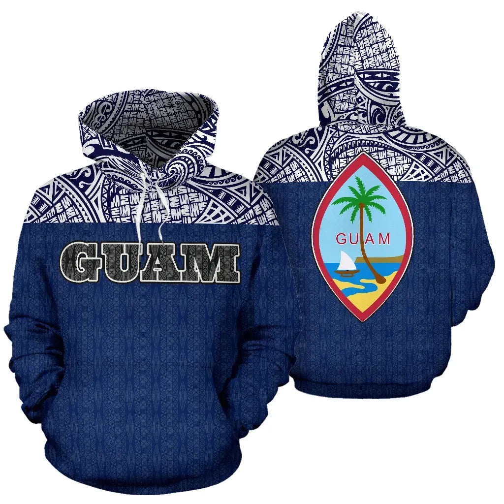 Guam All Over Hoodie - Polynesian Hoodie Version