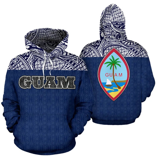 Guam All Over Hoodie - Polynesian Hoodie Version