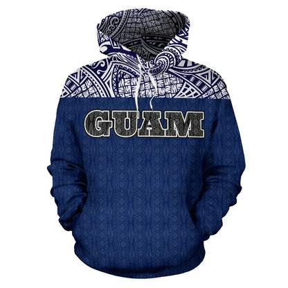 Guam All Over Hoodie - Polynesian Hoodie Version