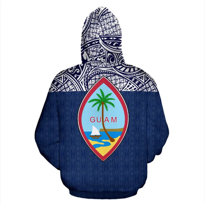 Guam All Over Hoodie - Polynesian Hoodie Version