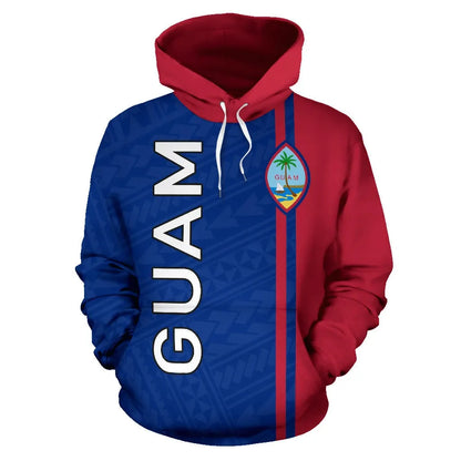 Guam All Over Hoodie - Polynesian Straight Version