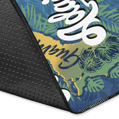Guam Area Rug - Hafa Adai With Map