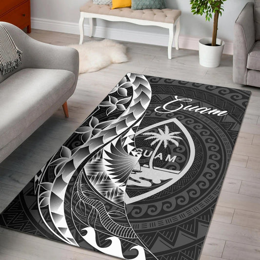 Guam Area Rug - Polynesian Pattern Style