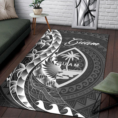 Guam Area Rug - Polynesian Pattern Style