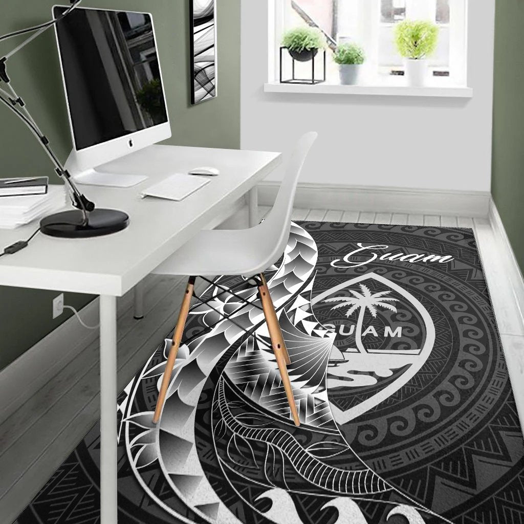 Guam Area Rug - Polynesian Pattern Style