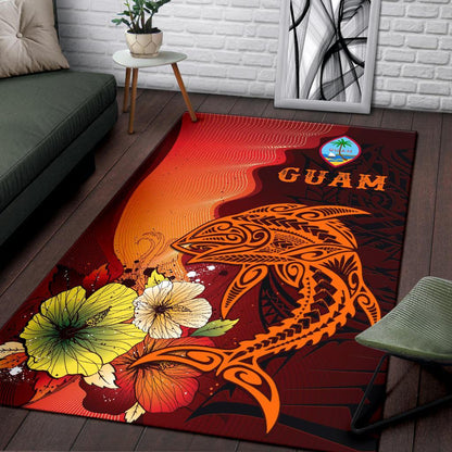 Guam Area Rugs - Tribal Tuna Fish