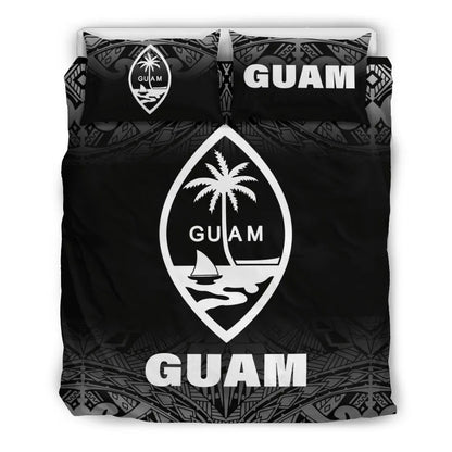 Guam Duvet Cover Set - Black Fog Style