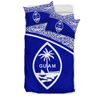 Guam Duvet Cover Set - Blue Curve Style
