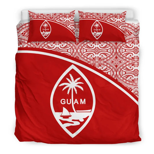 Guam Duvet Cover Set - Red Curve Style