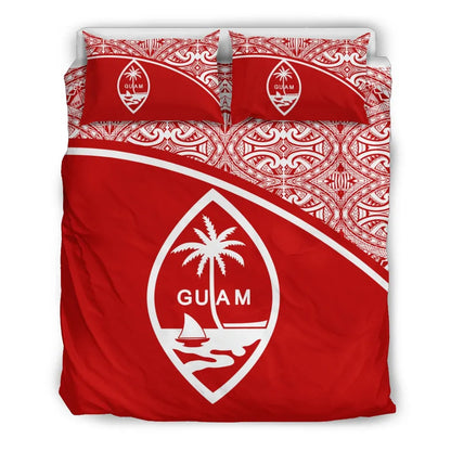 Guam Duvet Cover Set - Red Curve Style