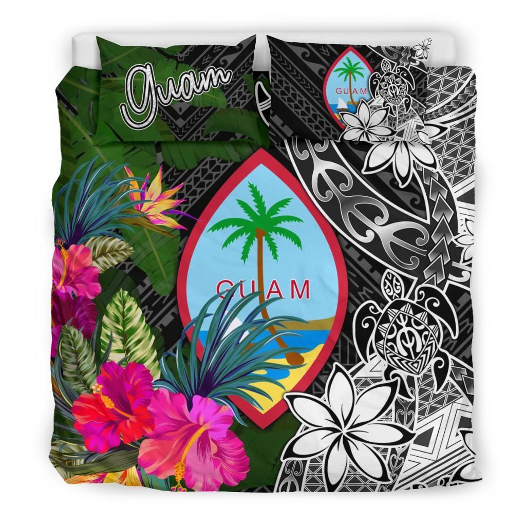 Guam Bedding Set - Turtle Plumeria Banana Leaf